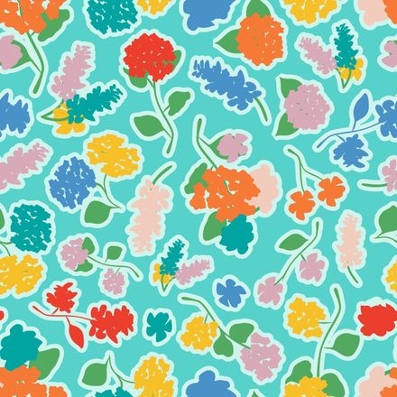 Front Yard Outlined Dopamine Drift Aqua