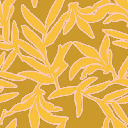 Outline Leaves Cabernet Rose Nugget