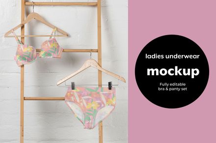 Boutique Bra and Pants Mockup 