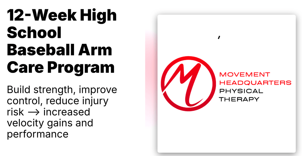 12-Week High School/Collegiate Baseball Arm Care Program