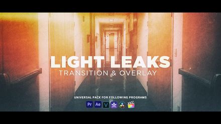 30 Professional Light Leaks Transition &amp; Film Burn Overlay Pack