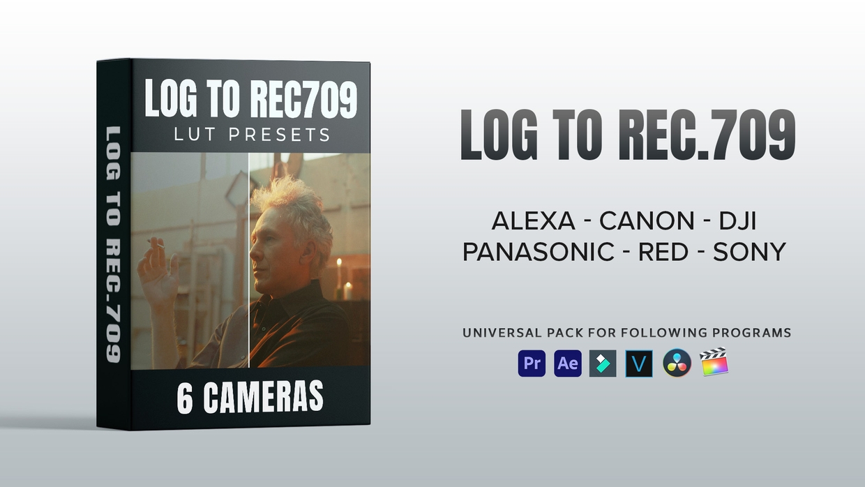 LOG to REC.709 LUT Presets