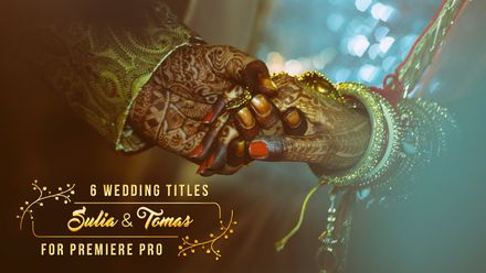 FREE 6 Animated Wedding Titles Preset for Premiere Pro