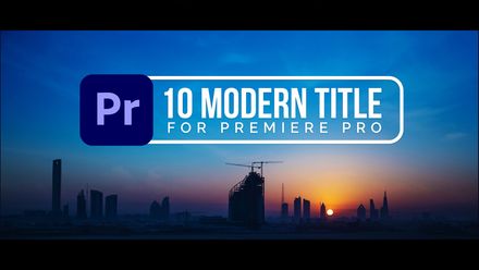 FREE 10 Modern Title Animations Pack for Premiere Pro | MOGRT