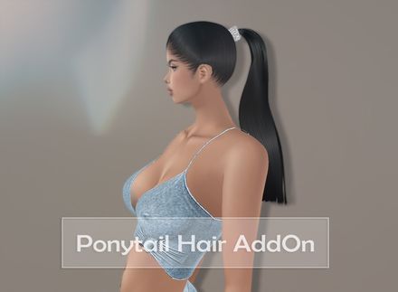 Pony Tail Hair Add On Mesh