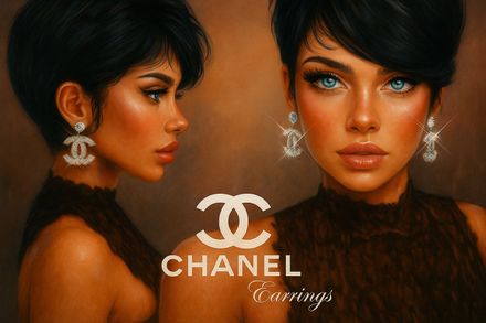 Chanel Earings Mesh