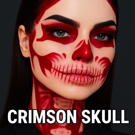 Crimson Skull Head Texture