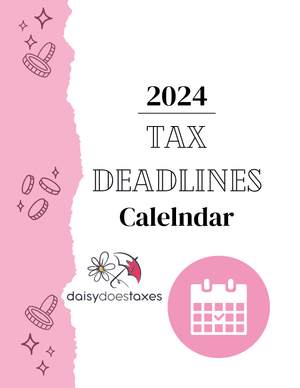 FREE 2024 Tax Deadlines Calendar