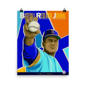 Fall 2021 Baseball Research Journal Cover (Jim Bouton) poster