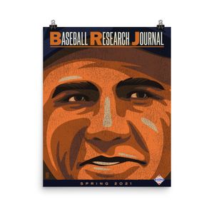 Spring 2021 Baseball Research Journal Cover (Babe Ruth) poster