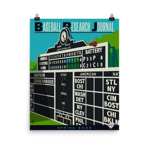Spring 2024 Baseball Research Journal Cover (Rickwood Field) poster