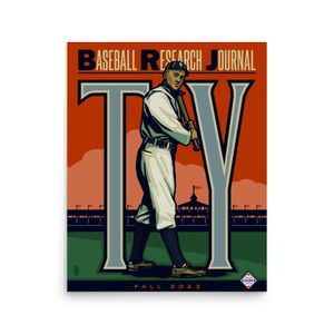 Fall 2023 Baseball Research Journal Cover (Ty Cobb) poster