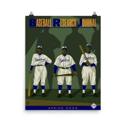 Spring 2025 Baseball Research Journal Cover (Harrisburg Giants) poster
