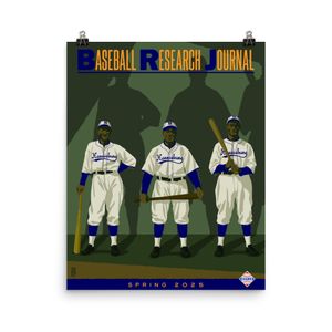 Spring 2025 Baseball Research Journal Cover (Harrisburg Giants) poster