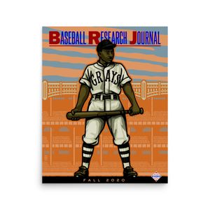 Fall 2020 Baseball Research Journal Cover (Josh Gibson) poster