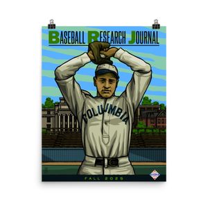 Fall 2025 Baseball Research Journal Cover (Lou Gehrig) poster