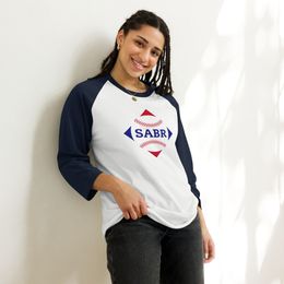 SABR unisex 3/4 sleeve raglan shirt