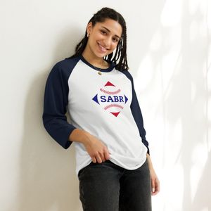 SABR unisex 3/4 sleeve raglan shirt