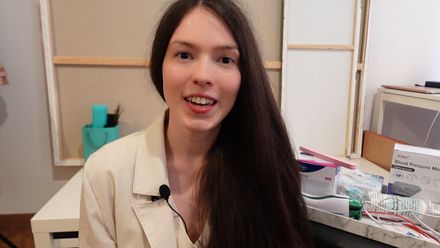ASMR cranial nerve exam by a student nurse with gag