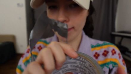 ASMR duct tape sounds, applying it on the mouth