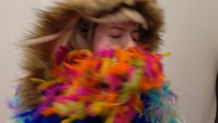 ASMR agent undercover. Different gags and feather boas