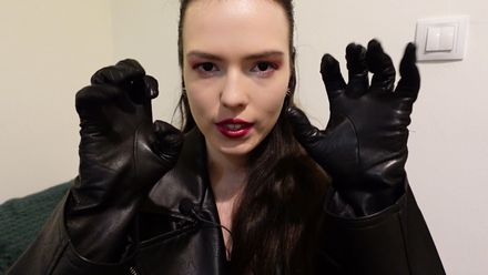 ASMR hypnosis with leather sounds Plucking your energy and thoughts