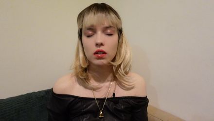 ASMR powerful hypnosis come-back with leather and plucking