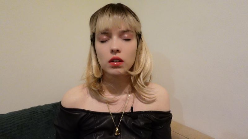 ASMR powerful hypnosis come-back with leather and plucking