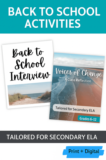 Back-to-School Icebreaker &amp; Reflection Bundle