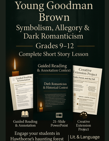 Young Goodman Brown | Symbolism, Allegory &amp; Dark Romanticism Short Story Lesson (Grades 9–12)
