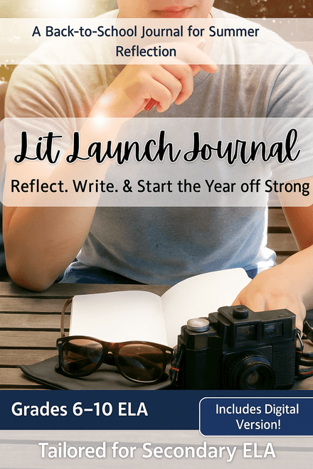 Lit Launch Journal | 6 Weeks of Reading &amp; Reflection Prompts (Back-to-School ELA)
