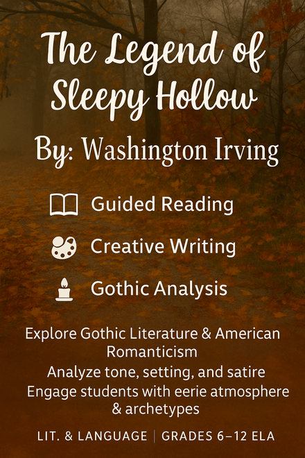 🎃 The Legend of Sleepy Hollow | Gothic Literature &amp; American Romanticism Lesson
