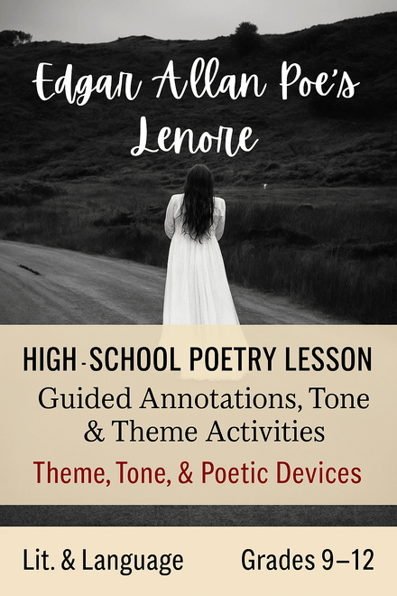 Lenore by Edgar Allan Poe Poetry Lesson