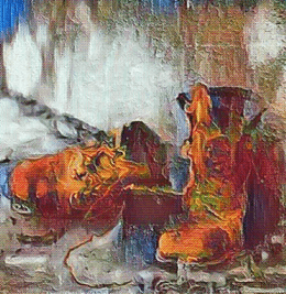 "Old Work Boots" Polaroid TRANSFORMATION