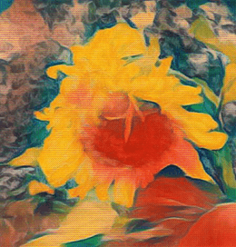 "Sunflower #4" - Polaroid TRANSFORMATION