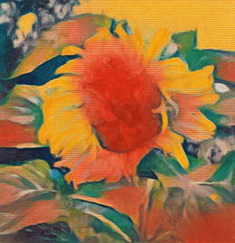 "Sunflower #1" - Polaroid TRANSFORMATION