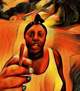 "WOMAN ON FIRE" An accidental portrait.