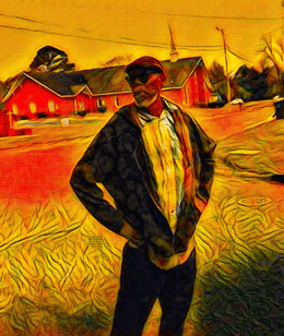 "A Man I Met While Raking" An accidental portrait.