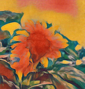 "Sunflower #2" - Polaroid TRANSFORMATION