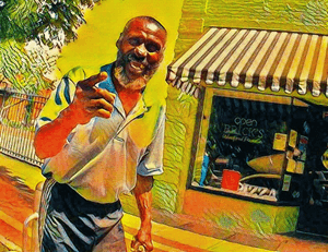 "DOWNTOWN FRIENDLY" An accidental portrait.