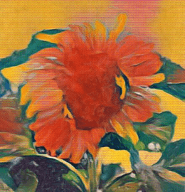 "Sunflower #3" - Polaroid TRANSFORMATION