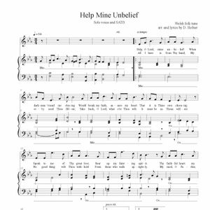Help Mine Unbelief - Solo &amp; SATB/TTBB arrangement