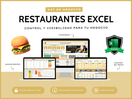 Kit Restaurantes Excel