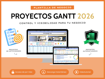 Proyectos Gantt Excel 2026
