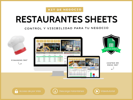 Kit Restaurantes Google Sheets 360°