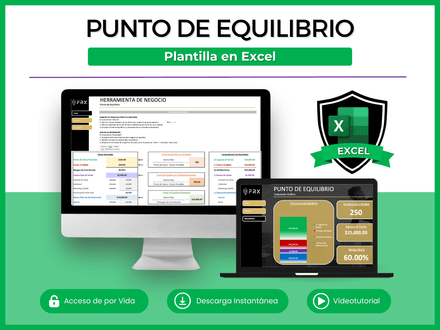 Punto de Equilibrio Excel | $MXN