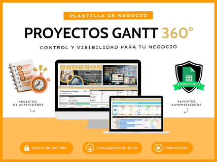 Proyectos Gantt 360° Google Sheets