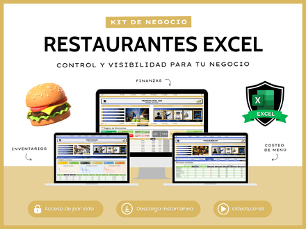 Kit Restaurantes Excel 2026