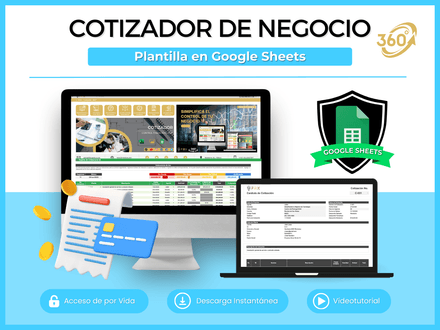 Cotizador de Negocio 360° Google Sheets | $MXN