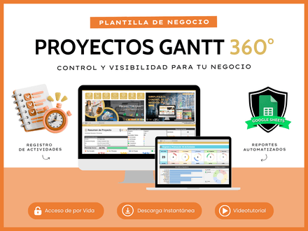 Proyectos Gantt 360° Google Sheets